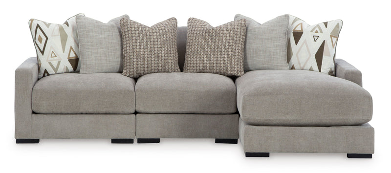 Aslan Court Pebble 3 - Piece RAF Chaise Sectional - DMV FurnitureSectional