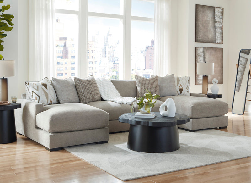Aslan Court Pebble 4 - Piece Double Chaise Sectional - DMV FurnitureSectional
