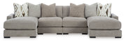 Aslan Court Pebble 4 - Piece Double Chaise Sectional - DMV FurnitureSectional