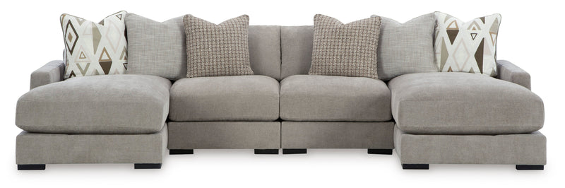 Aslan Court Pebble 4 - Piece Double Chaise Sectional - DMV FurnitureSectional