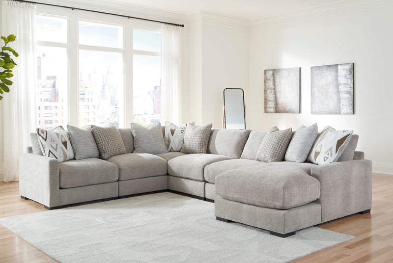 Aslan Court Pebble 6 - Piece RAF Chaise Sectional - DMV FurnitureSectional
