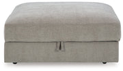 Aslan Court Pebble Ottoman With Storage - DMV Furniture