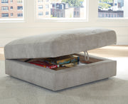 Aslan Court Pebble Ottoman With Storage - DMV Furniture