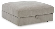 Aslan Court Pebble Ottoman With Storage - DMV Furniture