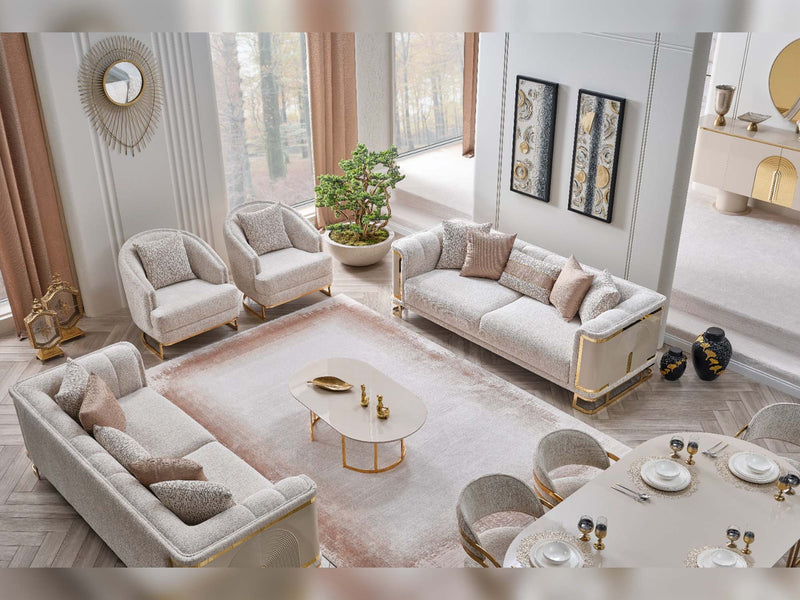 Asos Stationary Sofa in Cream - 200-SAN-ASO-3