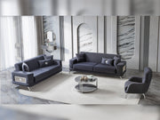 Aspendos 3-pieces (Sofa & Loveseat & Chair) Livingroom Set in Anthracite - 200-ST-ASP-ANKA154-321