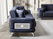 Aspendos 3-pieces (Sofa & Loveseat & Chair) Livingroom Set in Anthracite - 200-ST-ASP-ANKA154-321
