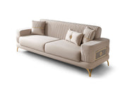 Aspendos 3-pieces (Sofa & Loveseat & Chair) Livingroom Set in Anthracite - 200-ST-ASP-ANKA154-321