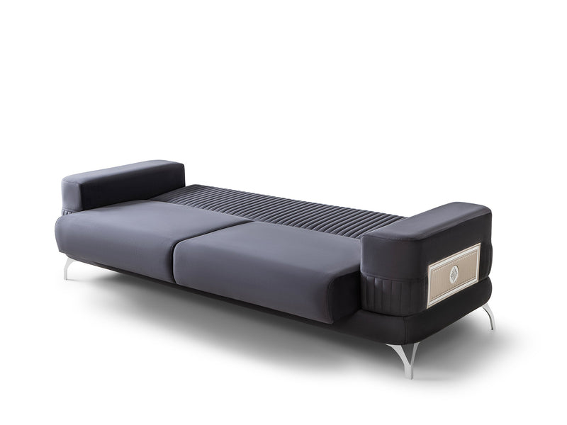 Aspendos Convertible Loveseat in Anthracite - 200-ST-ASP-ANKA154-2