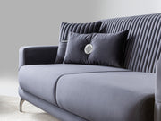 Aspendos Convertible Loveseat in Anthracite - 200-ST-ASP-ANKA154-2