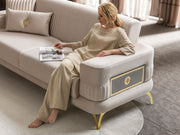 Aspendos Convertible Loveseat in Anthracite - 200-ST-ASP-ANKA154-2