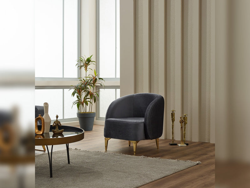 Astera Chair in Grey - 200-SIM-AST-VELVET412-B
