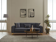 Astera Convertible Loveseat in Grey - 200-SIM-AST-VELVET412-2