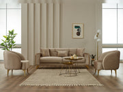 Astera Convertible Sofa in Beige - 200-SIM-AST-VELVET260-3