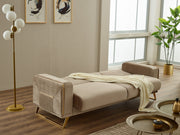 Astera Convertible Sofa in Grey - 200-SIM-AST-VELVET412-3