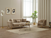 Astera Convertible Sofa in Grey - 200-SIM-AST-VELVET412-3