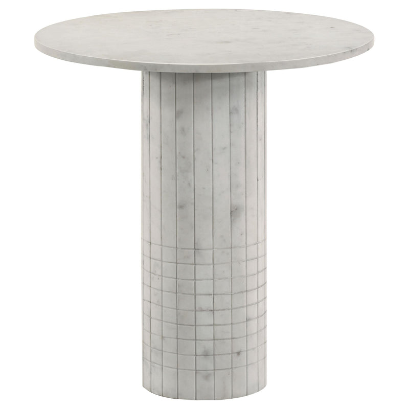 Astoria 2-piece Marble Coffee and End Table Set White - 709668-S2