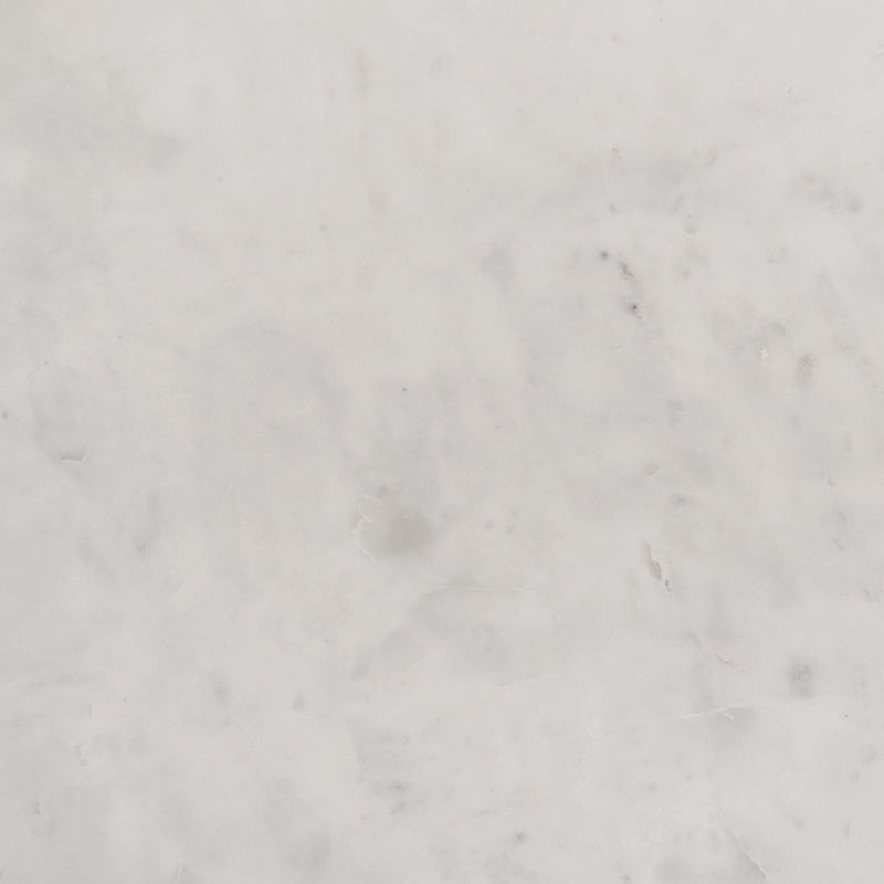 Astoria Round Genuine Marble Side End Table White - 709667