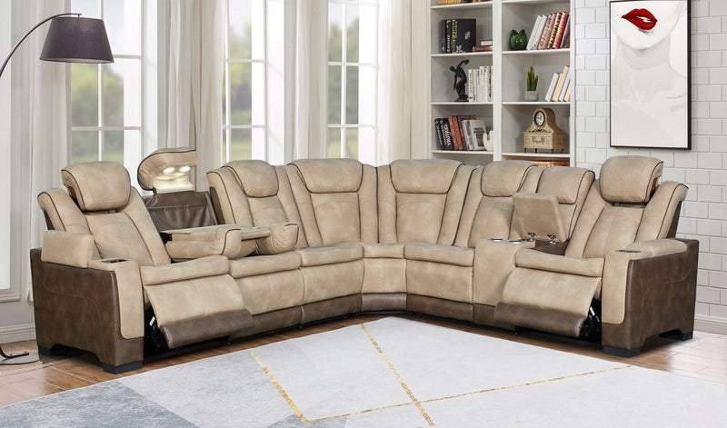 Atlanta Brown Sectional - ATLANTA-BN-SEC