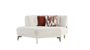 Atlanta  Sectional Chaise Part (Peru Cream) 3 Pieces - 15-ATL-203223-05-C