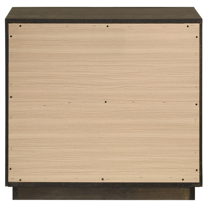 Atlas 2-drawer Bedroom Nightstand Bedside Table Dark Oak - 215972