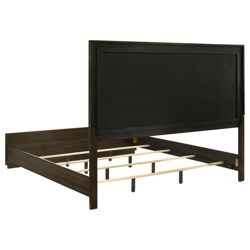 Atlas 4-piece Eastern King Bedroom Set Dark Oak - 215971KE-S4