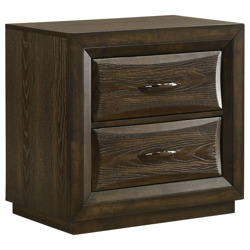 Atlas 4-piece Eastern King Bedroom Set Dark Oak - 215971KE-S4