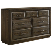 Atlas 7-drawer Bedroom Dresser Cabinet Dark Oak - 215973