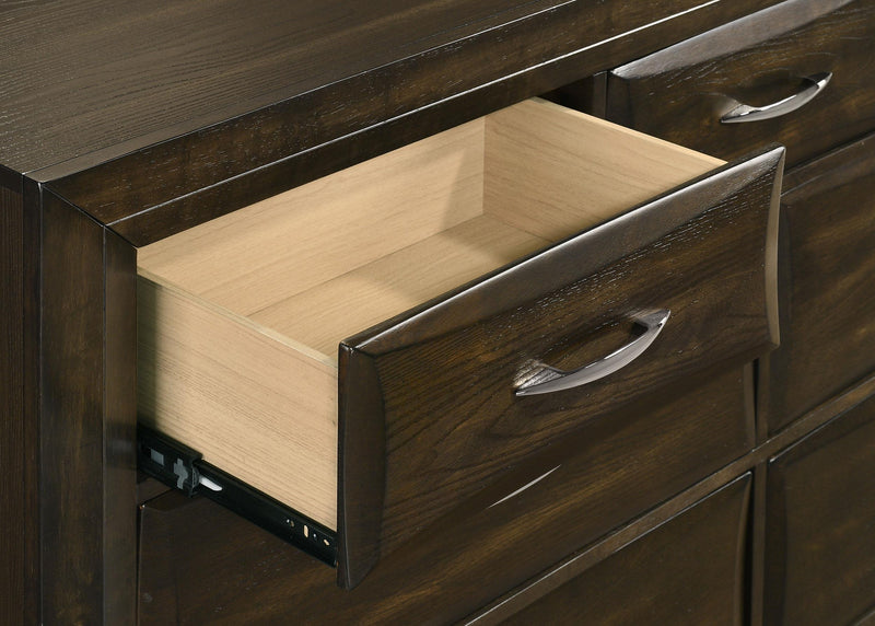 Atlas 7-drawer Bedroom Dresser Cabinet Dark Oak - 215973
