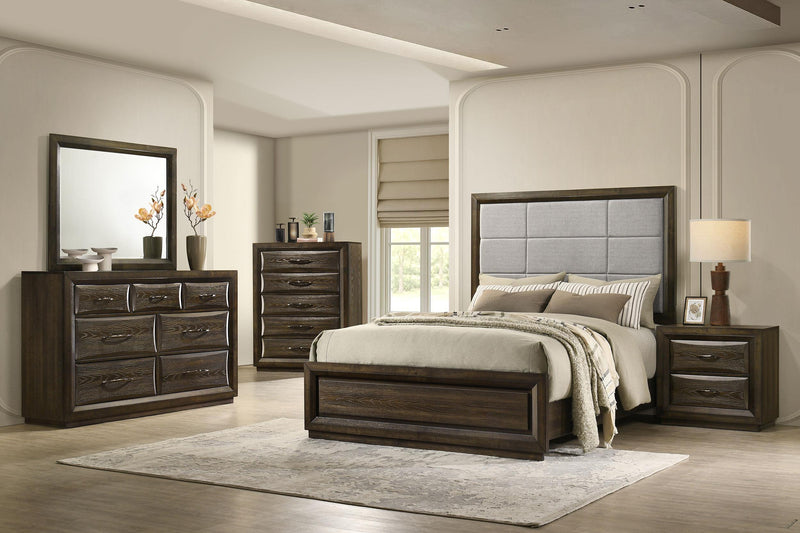 Atlas 7-drawer Bedroom Dresser Cabinet Dark Oak - 215973