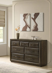 Atlas 7-drawer Bedroom Dresser Cabinet Dark Oak - 215973