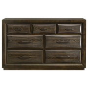 Atlas 7-drawer Bedroom Dresser Cabinet Dark Oak - 215973