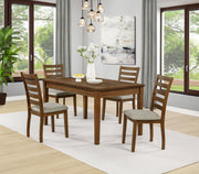Atwood 5-piece Rectangular Wood Dining Set Warm Brown - 121761-S5