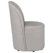 Aubrey Upholstered Barrel Dining Side Chair Beige (Set of 2) - 107062BEI