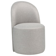 Aubrey Upholstered Barrel Dining Side Chair Beige (Set of 2) - 107062BEI