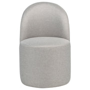 Aubrey Upholstered Barrel Dining Side Chair Beige (Set of 2) - 107062BEI