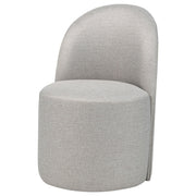 Aubrey Upholstered Barrel Dining Side Chair Beige (Set of 2) - 107062BEI