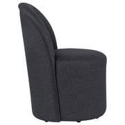 Aubrey Upholstered Barrel Dining Side Chair Charcoal (Set of 2) - 107062CHAR