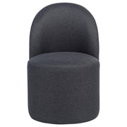 Aubrey Upholstered Barrel Dining Side Chair Charcoal (Set of 2) - 107062CHAR