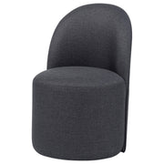 Aubrey Upholstered Barrel Dining Side Chair Charcoal (Set of 2) - 107062CHAR