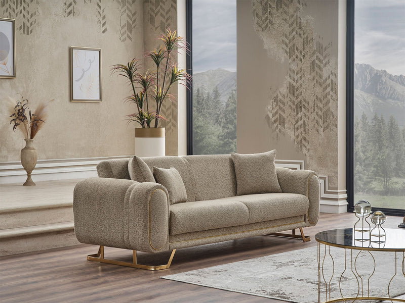 Aura 3-pieces (Sofa & Loveseat & Chair) Livingroom in Beige - 200-SER-AUR-PINAR07-321
