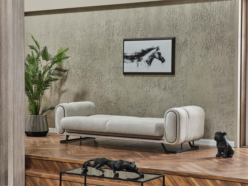 Aura Convertible Sofa in Light Grey - 200-SER-AUR-PINAR21-3