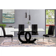Aurora Black Dining Set - DMV FurnitureDining Room Set