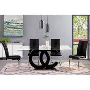 Aurora Black Dining Set - DMV FurnitureDining Room Set