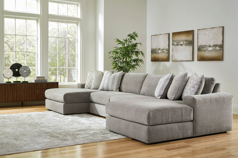 Avaliyah Ash 4 - Piece Double Chaise Sectional - DMV FurnitureSectional