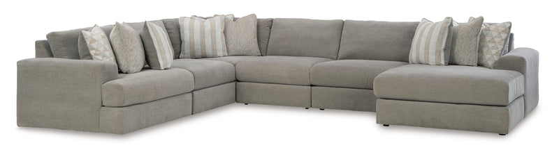 Avaliyah Ash 7 - Piece RAF Chaise Sectional - DMV FurnitureSectional