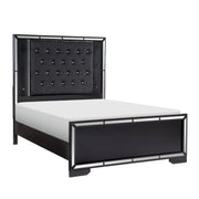 Aveline Black LED Upholstered Panel Bedroom Set - DMV FurnitureBedroom Set