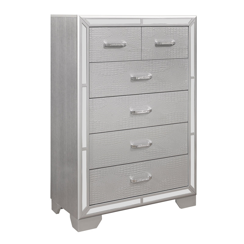 Aveline Silver LED Upholstered Panel Bedroom Set - DMV FurnitureBedroom Set