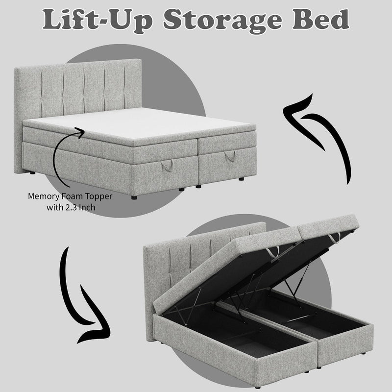 Avenia Queen Bed w/Storage - BD07212Q