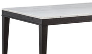 Averill 7-piece White Marble Top Dining Set Tan and Coffee Bean - 121291-S7T